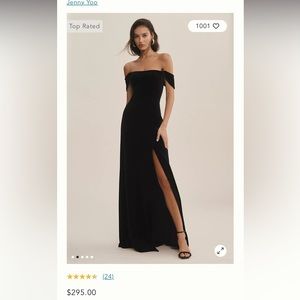 Black Issa Jenny Yoo bridesmaid dress